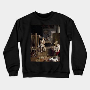 In the Painter's Studio by Luis Jimenez Aranda Crewneck Sweatshirt